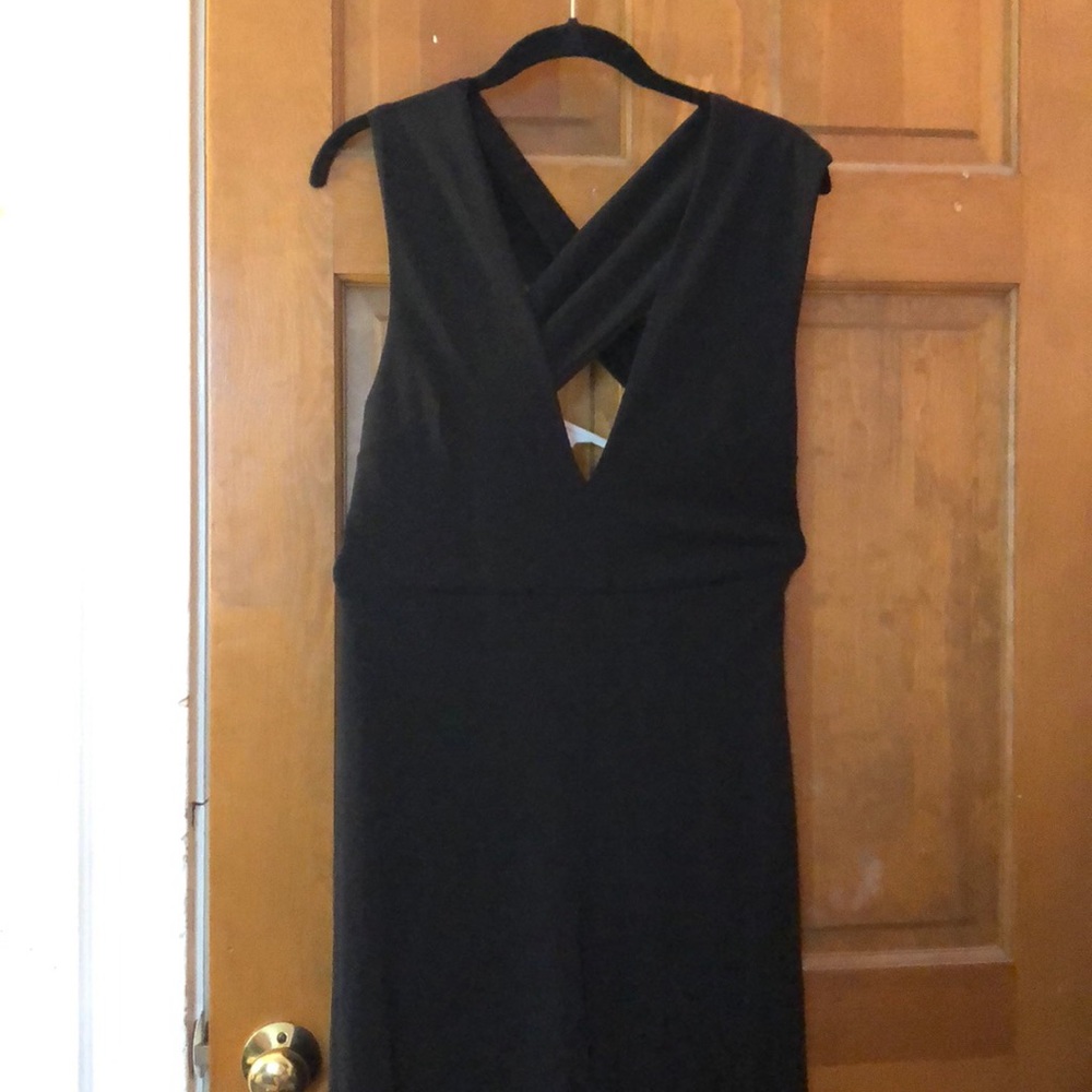 Lulus thinking out loud black jumpsuit